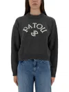 Patou Logo And Jp Monogram Intarsia Wool And Cashmere Jumper Clothing In Gray