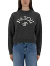 Patou Logo And Jp Monogram Intarsia Wool And Cashmere Jumper Clothing In Gray
