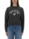 Patou Logo And Jp Monogram Intarsia Wool And Cashmere Jumper Clothing In Gray