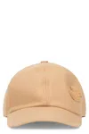 Patou Jp Baseball Cap In Virgin Wool In Brown