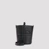 Patou Small Embossed Jp Bucket Bag In B Black
