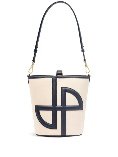 Patou Jp Bucket Bag Canvas Mm In White