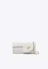 Patou Jp Calf Leather Clutch In White