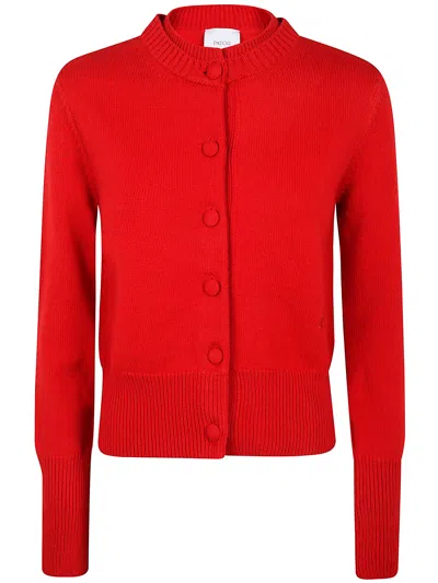 Patou Jp Cardigan In Red