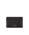 Patou Jp Leather Cardholder In Black