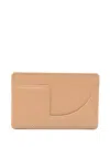 Patou Jp Leather Cardholder In Neutrals