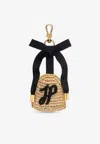 Patou Jp Logo Bell-shaped Key-ring In Beige