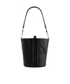 Patou Small Embossed Jp Bucket Bag In Black