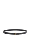 Patou Slim Jp Belt With Adjustable Punched Holes In Black