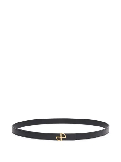 PATOU JP-MONOGRAM LEATHER BELT