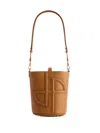 Patou Small Jp Bucket Bag In Black