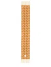 Patou Fringed Edges Soft Texture Scarf In Orange