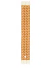 Patou Jp Monogram Wool-blend Scarf In Beige