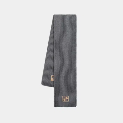 Patou Jp Scarf In Grey