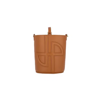 Patou Jp Small Bucket Bag In Brown