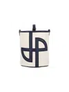 Patou Jp Bucket Bag Canvas Mm In Cream