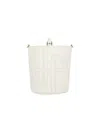 Patou "jp" Small Bucket Bag – White In White