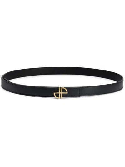 PATOU JP THIN LEATHER BELT