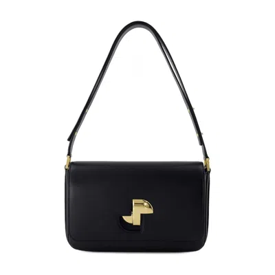 Patou Jp Classic Shoulder Bag In Black