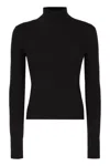 Patou Turtleneck Merino Wool Sweater With Ribbed Texture