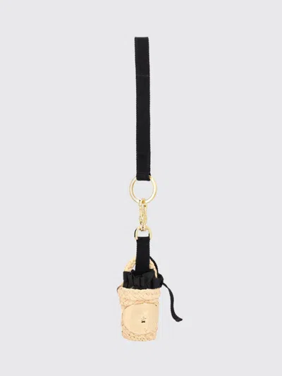 Patou Key Chain Woman Color Beige In Brown