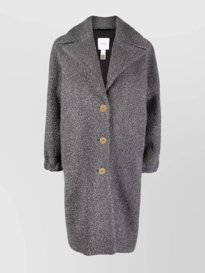 PATOU KNEE-LENGTH WOOL BLEND COAT WITH PUFF SLEEVES