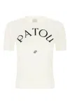 Patou White Cotton Blend Sweater In White