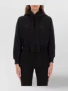 Patou Knitwear Hood Cropped Ribbed Cuffs In Black