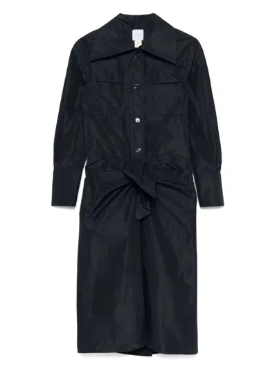 Patou Knot-detail Dress In Black