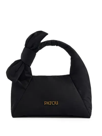 Patou Knot Padded Mini Bag In Black