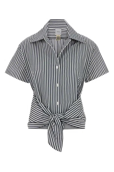 Patou Knotted Shirt In Black