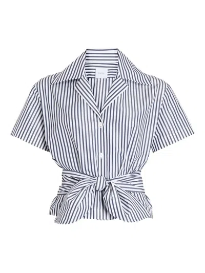 Patou Knotted Striped Shirt In Multi