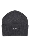 Patou Cap With Label And Logo In Gray