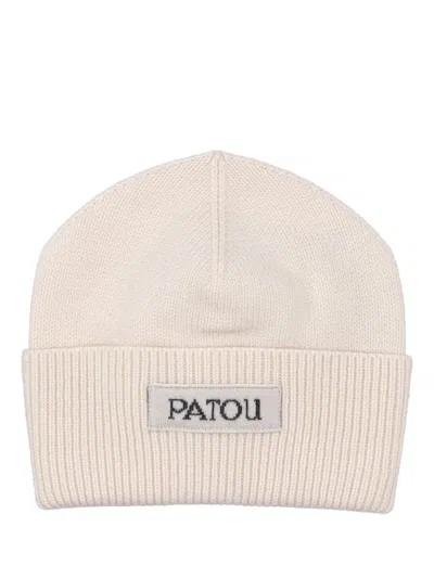 Patou Label Beanie In Brown