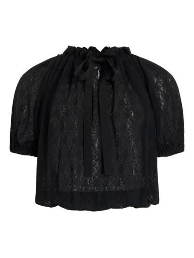 Patou Lace Blouse In Black