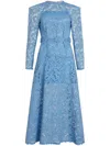 Patou Lace Maxi Dress In Blue