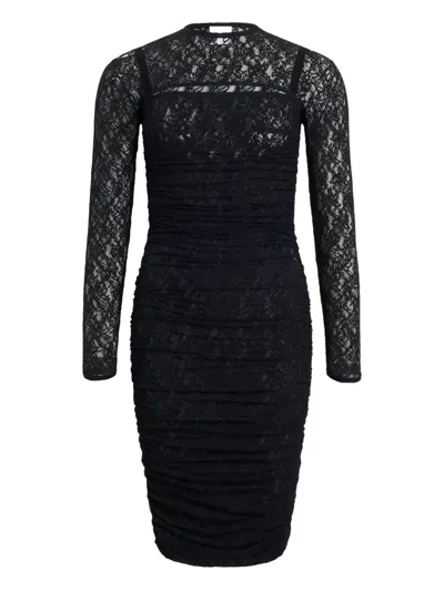 Patou Lace Midi Dress In Black