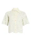 Patou レース ショートスリーブシャツ In White