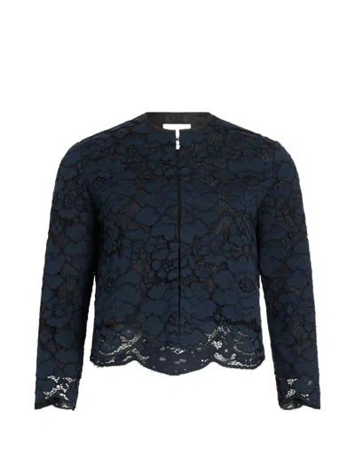 Patou Lacework Jacket In Blue