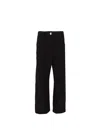 Patou Denim Trousers With Large Belt Loops In Black