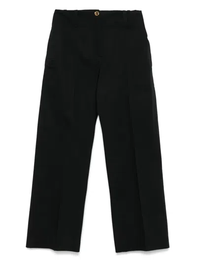 Patou Large Belt Trousers In Schwarz