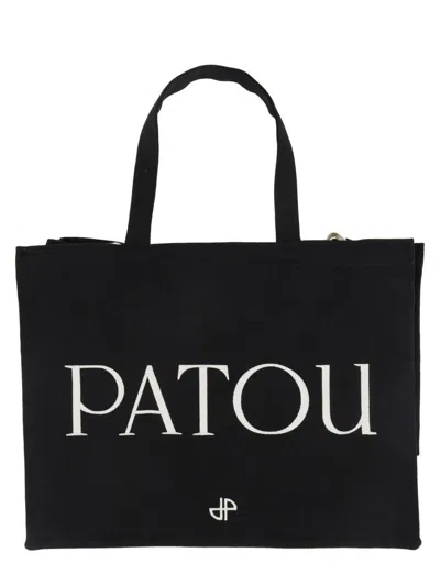 Patou Large "" Tote Bag In Black