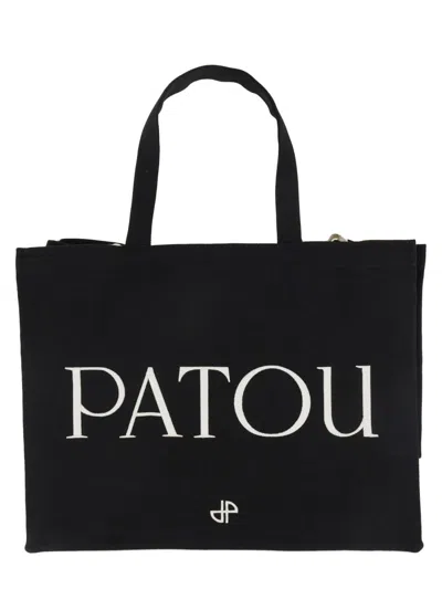Patou Large  Tote Bag In Black
