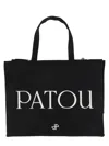 Patou Large Shoulder Handbag In Black