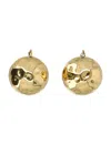Patou Large Hammered Hoop Earring In Gold