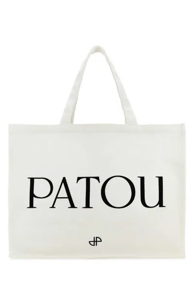 Patou Large Tote Bag In Beige