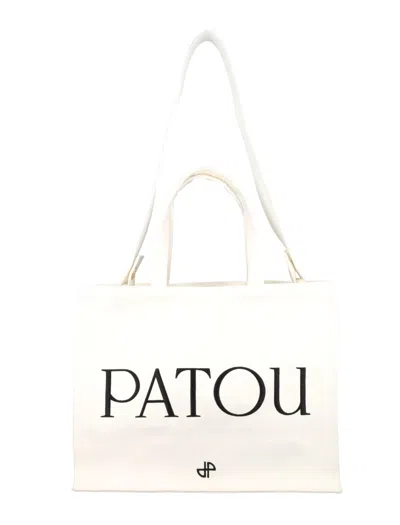 Patou Large Tote Bag In White