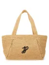 Patou Large Trapeze Tote Bag In Neutral