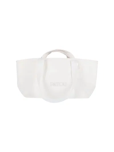 Patou ' Large Trapeze Tote Bag In White