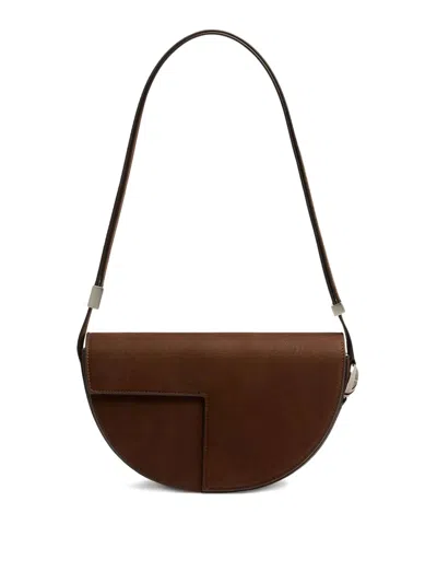 Patou Le  Bag In Nubuck In Brown